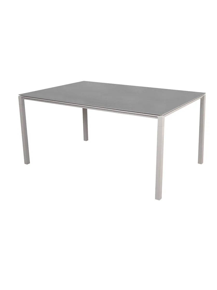 Pure Bord, 150x90 cm fra Cane-line Basalt grey / Sand - Jacobsen Plus