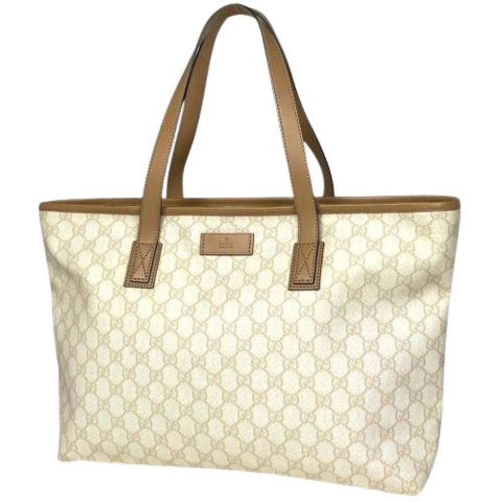 Gucci Vintage Pre-owned Canvas gucci-tasker - Vintage - Dame - Beige - ONE SIZE -