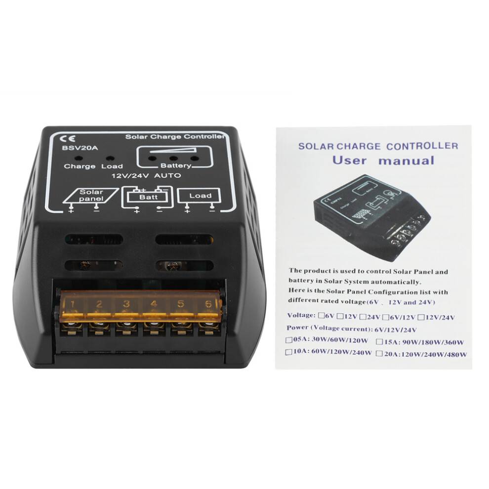 PWM solcelleladeregulator solcelleladeregulator PWM solcelleladeregulator Auto12V24V system batteriregulator overopladningsbeskyttelse kortslutning