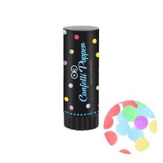 1 stk. Confetti Popper, Papir farvet konfetti - 11 cm, perfekt til bryllupper, jubilæer og festlige begivenheder