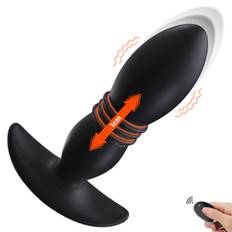 Paloqueth Anal Thrusting Plug with Remote Black - svart