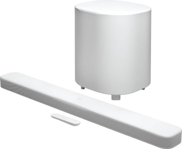 JBL Bar 500 MK2 5.1-kanals soundbar med trådlös subwoofer (vit)