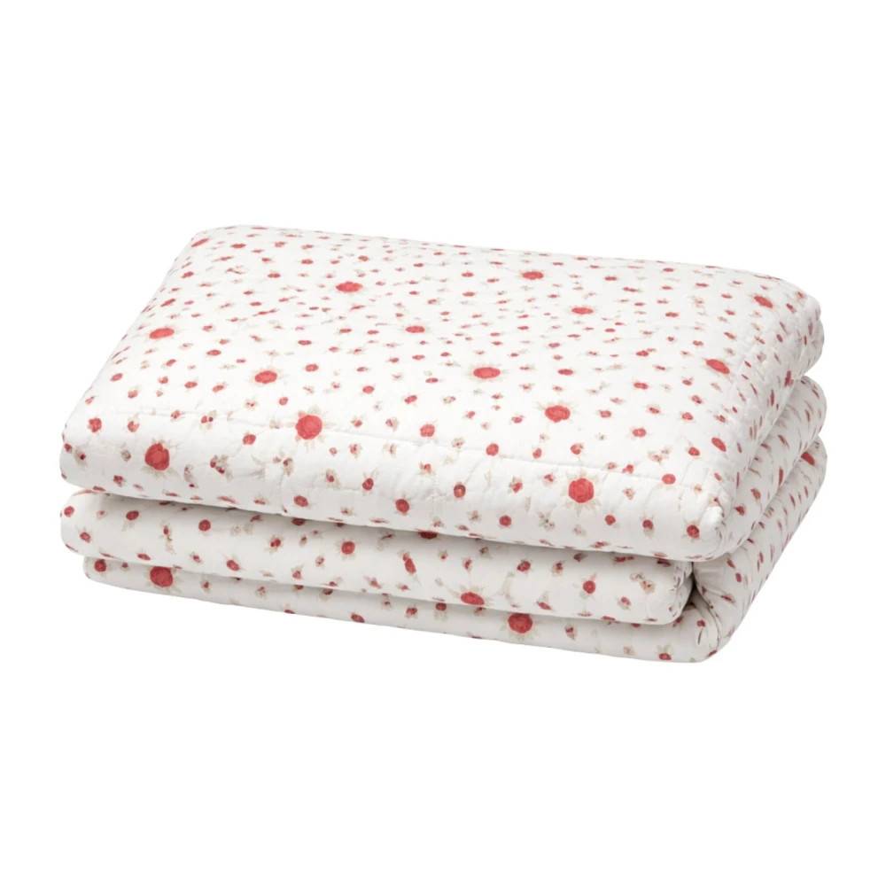 Blumarine Sogno Quilted Sengetæppe - Home - unisex - Rød - ONE SIZE - Bomuld