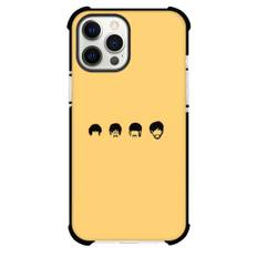 The Beatles Phone Case For iPhone Samsung Galaxy Pixel OnePlus Vivo Xiaomi Asus Sony Motorola Nokia - The Beatles Silhouette Avatar On Yellow Background