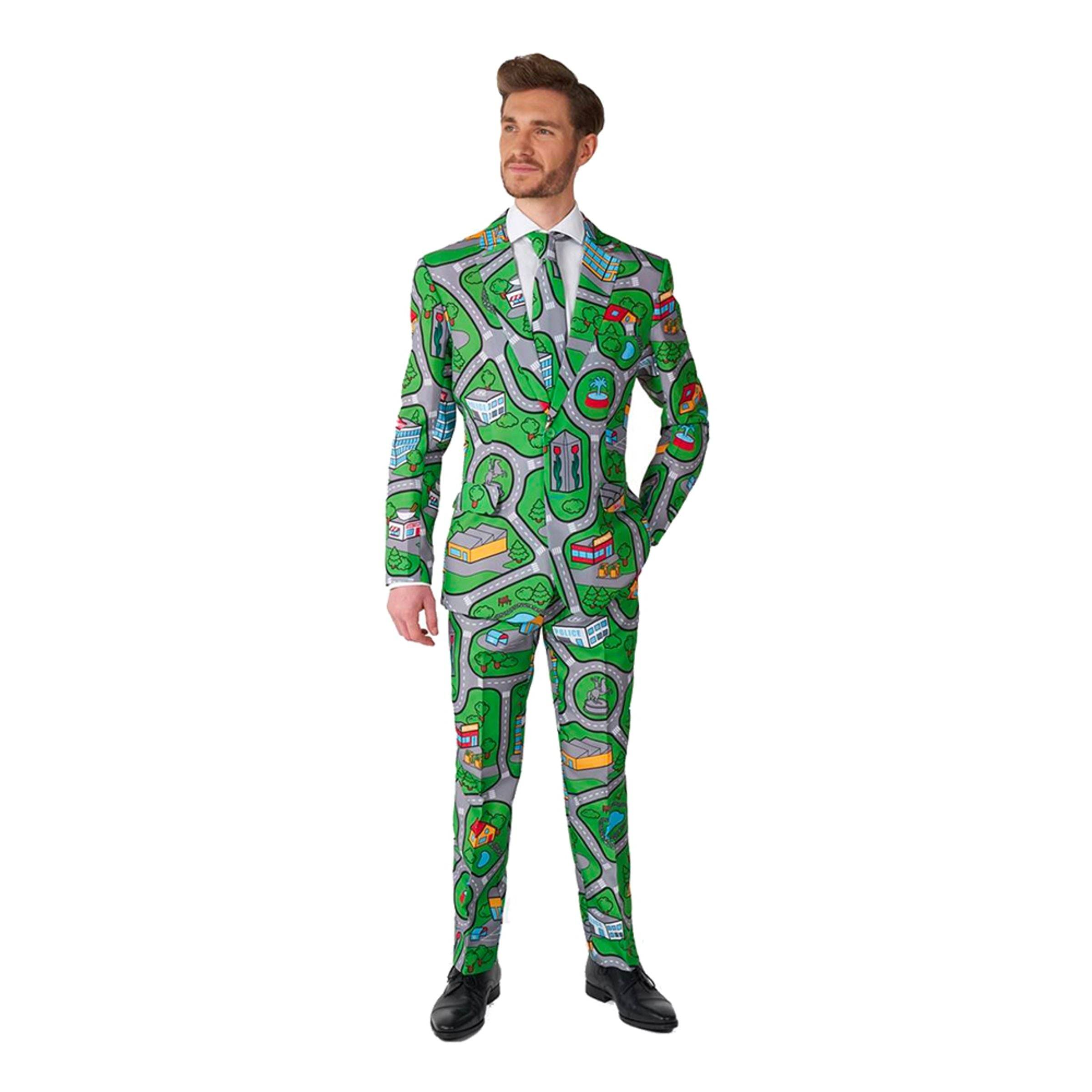 Suitmeister Carpet City Green Jakkesæt - Small