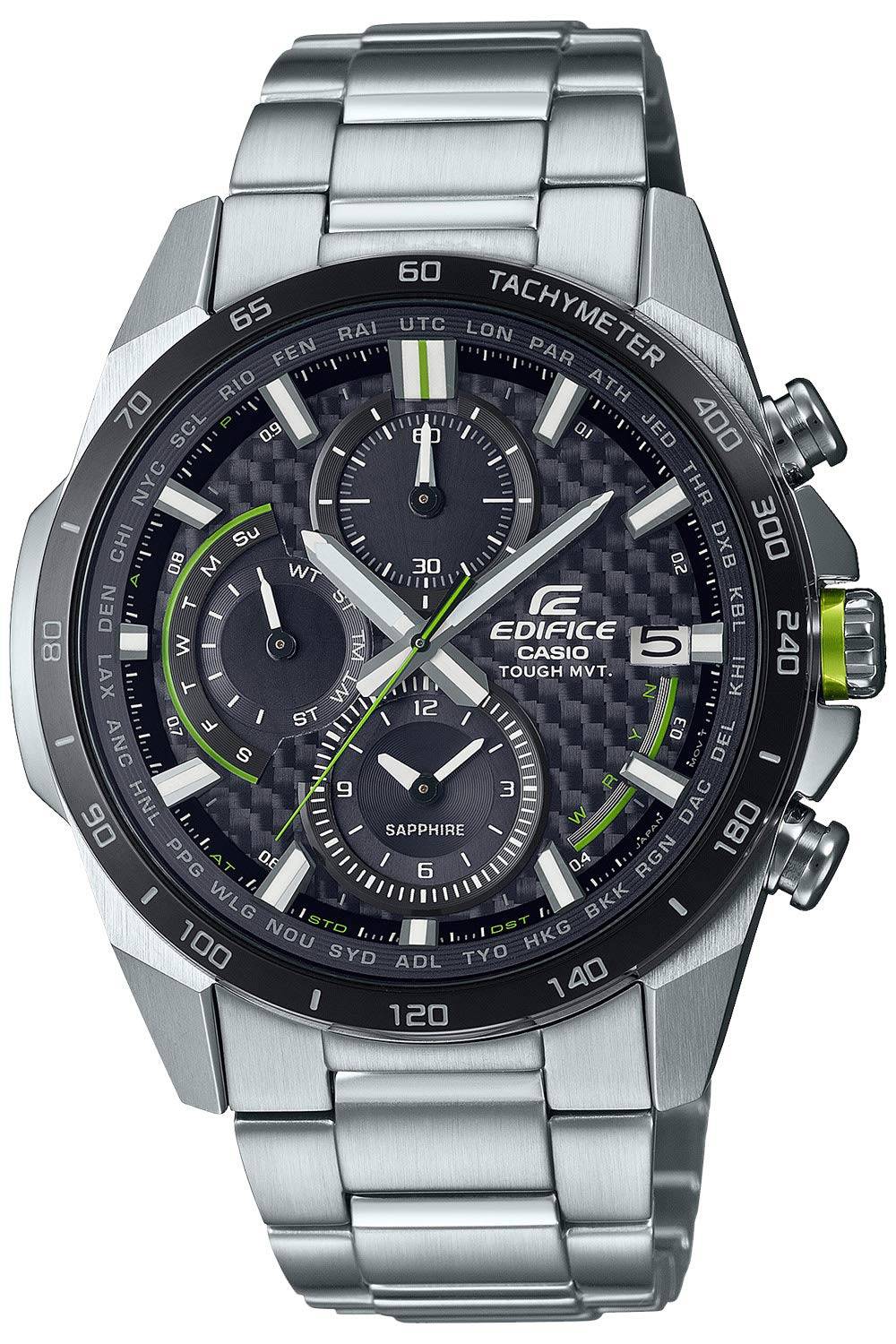 CASIO EDIFICE - Solar Radio-Controlled Watch - EQW-A2000DB-1AJF - Solar Watch Silver Radio-Controlled Men's - Silver, Men's gray