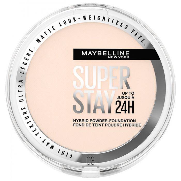 Puder - Maybelline New York - Superstay 24h - Nr 03 - 9g - Vattentätt och lätt