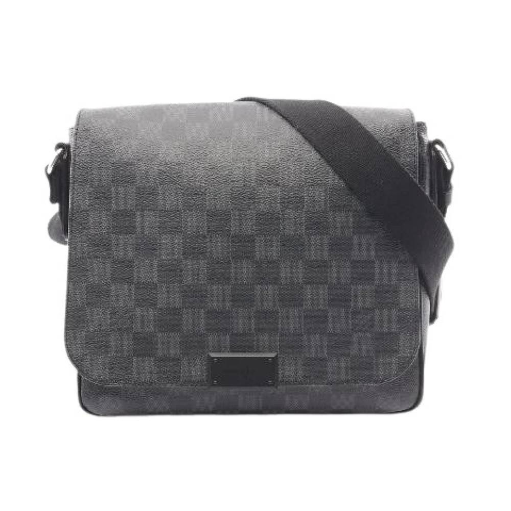 Louis Vuitton Vintage Pre-owned District PM Damier Graphite skuldertaske - Vintage - Herre - Grå - ONE SIZE - Uld