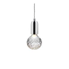 Lee Broom - Crystal Bulb Pendellampa - Krom/Klart kristallglas - Pendellampor - Silver