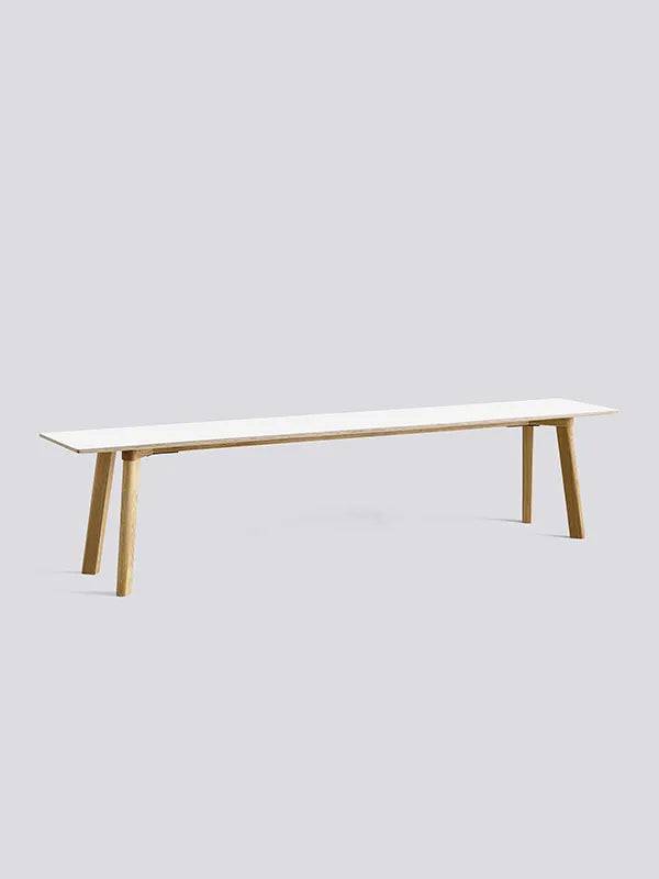 CPH Deux 215 Bænk fra Hay L200 x B35 x H45 cm / Pearl white laminat / Matlakeret eg - Jacobsen Plus