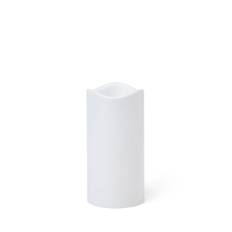 Blockljus LED Timer 15x7,5cm Vit