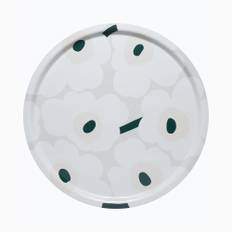 Marimekko Pieni Unikko Grön Rund Bricka