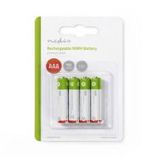 Nedis - AAA - 4 stk - Genopladelige Ni-MH Batteri (950 mAh) (1.2V)
