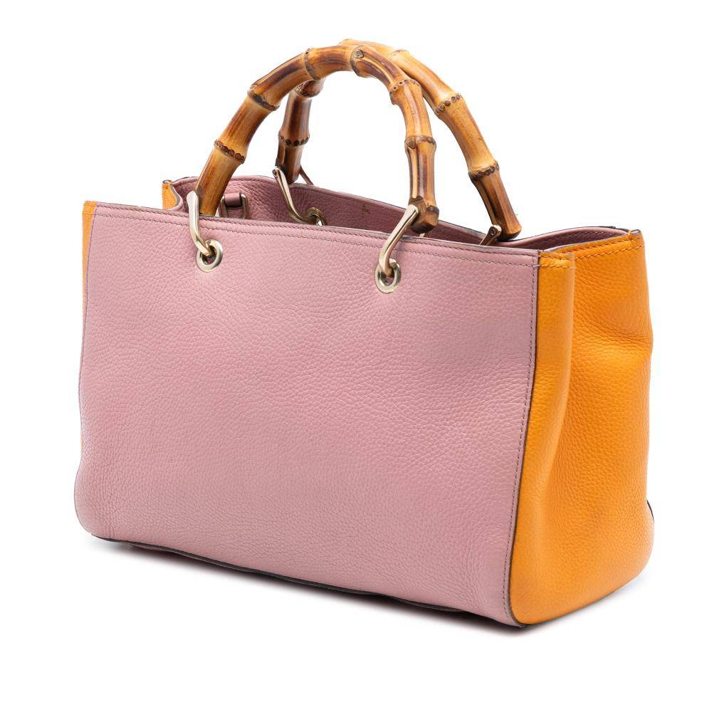 Gucci Vintage Bamboo Stl. - Handväskor Från Magasin - Pink (L 21.50cm x W 33cm x D 15.50cm)