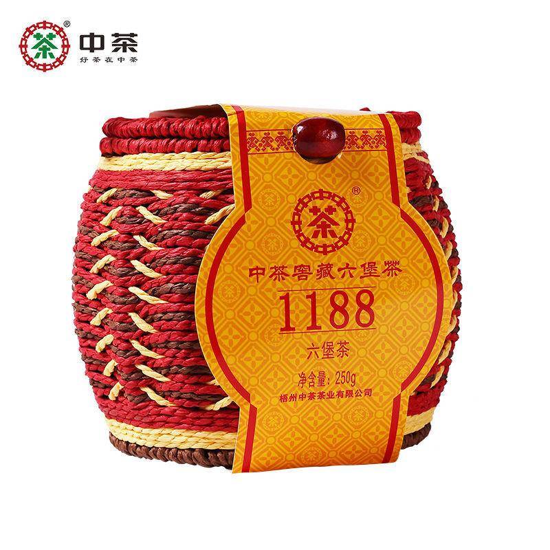 CHINATEA Liubao 1188 1:a klass Liu Bao Hei Cha mörkt te Liu Pao löst te 250 g
