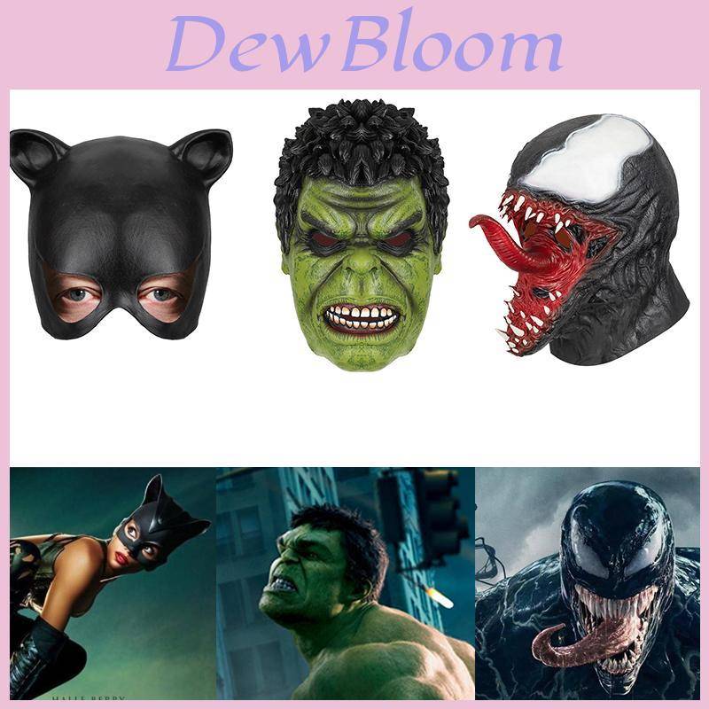 Avengers karaktärsmask latex Halloween-rekvisita för Venom Hulk och Catwoman cm