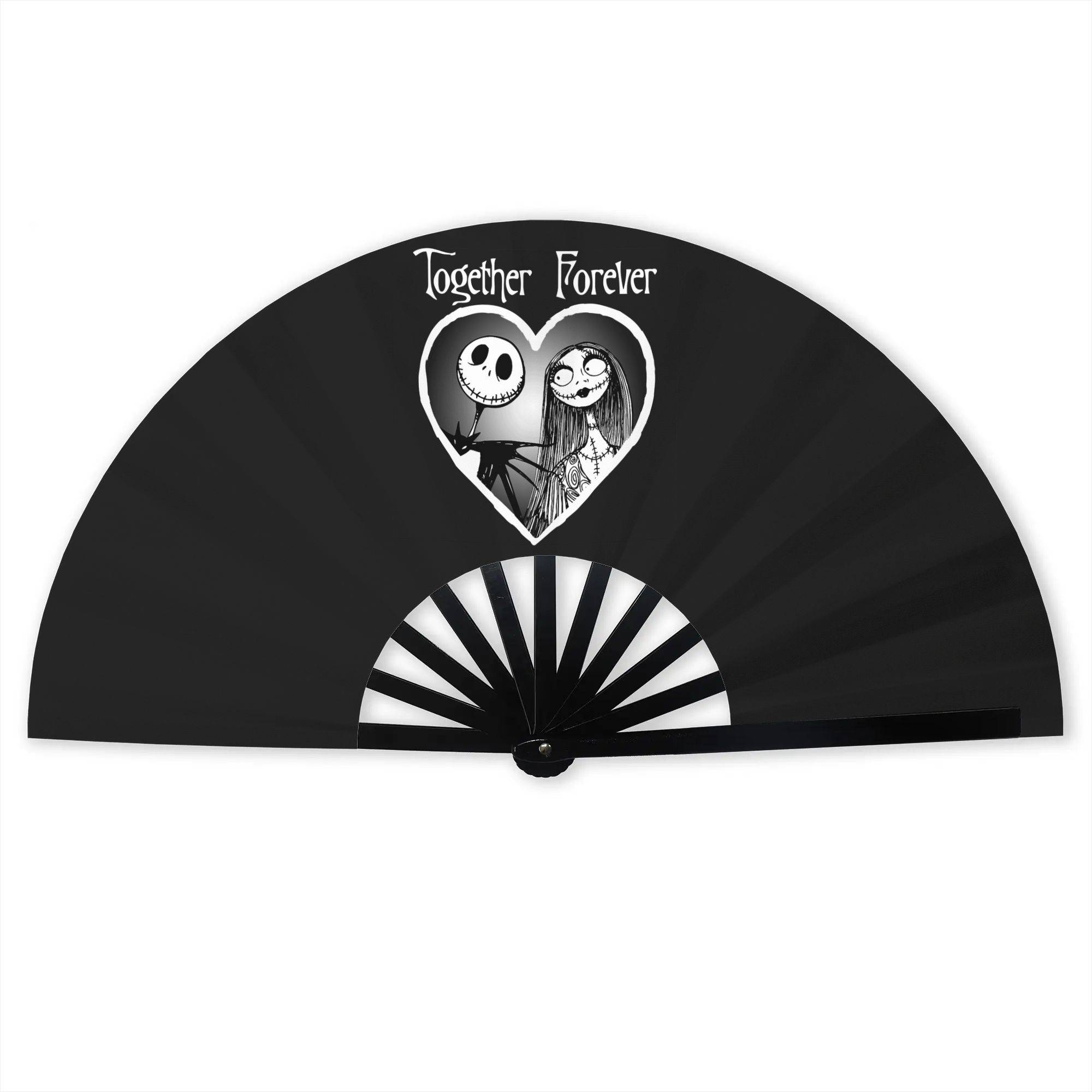 Customized Skellingtones Skull Portable Pocket Fan Camping Anime Cartoon Polyester Folding Fan Chinese Dance Handheld Fans