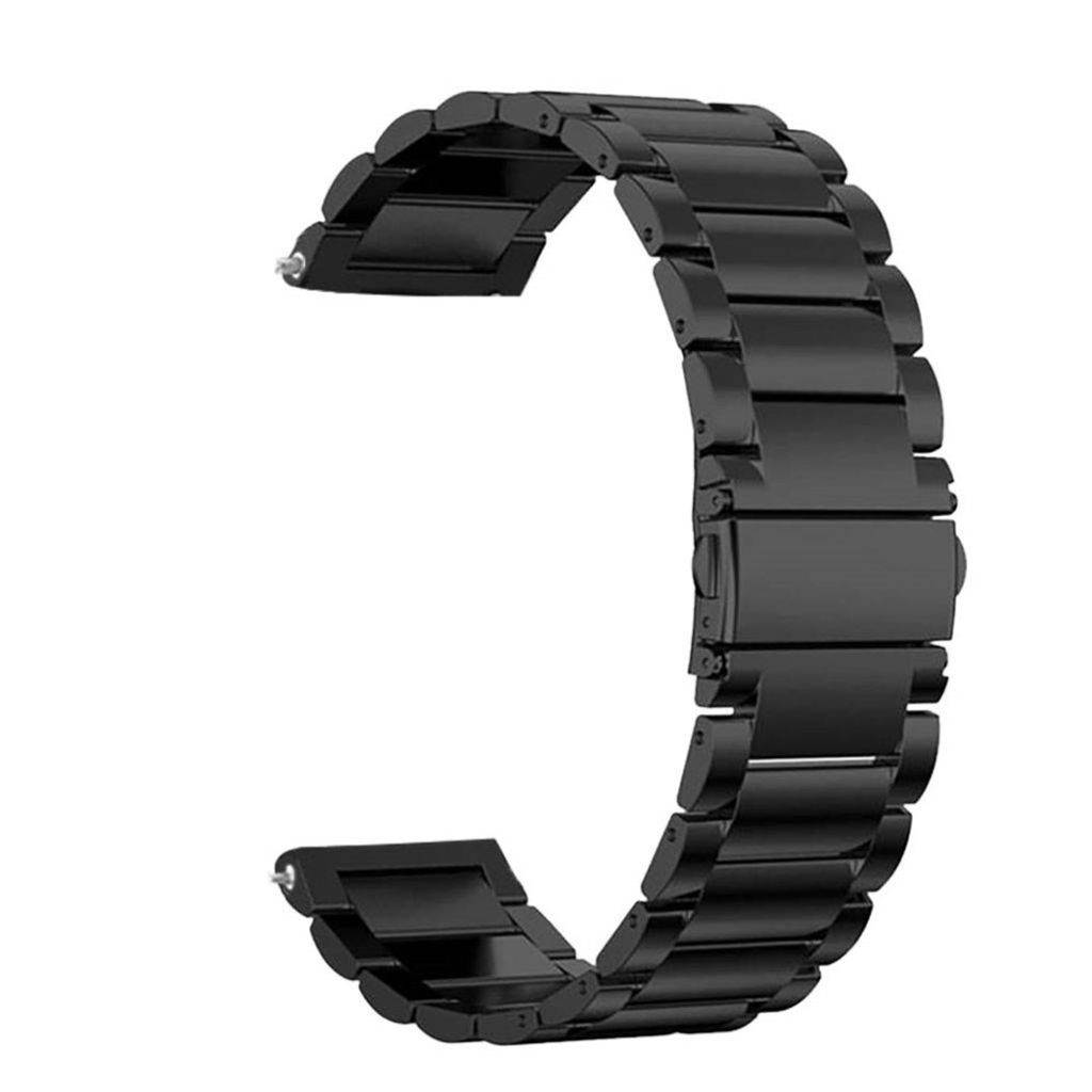 Samsung Gear S3 Frontier/Classic m.fl. Urrem i rustfrit stål - Sort