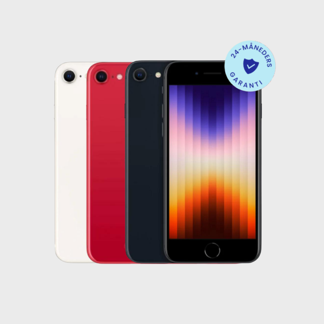 iPhone SE 2022 - Hvid / Meget God / 128 GB