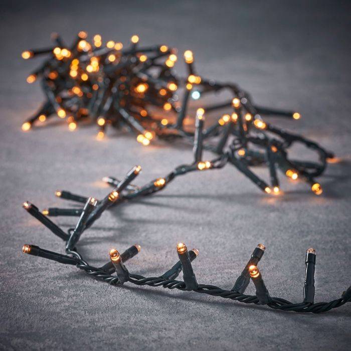 Lyskæde Snake light 200 LED varm hvid 4 m batteriboks