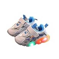 OBiQuzz Skor 40 1 3 babysneakers, halkfria, mjuka sulade småbarnskor, nät för och flickskor, GRÅ, 22 EU