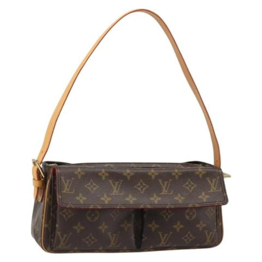 Louis Vuitton Vintage Pre-owned Monogram Skuldertaske - Vintage - Dame - Brun - ONE SIZE - Uld