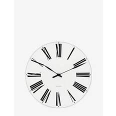 ARNE JACOBSEN CLOCKS Roman Vægur Ø16 cm Hvid/Sort |Multi/patterned |Ø16