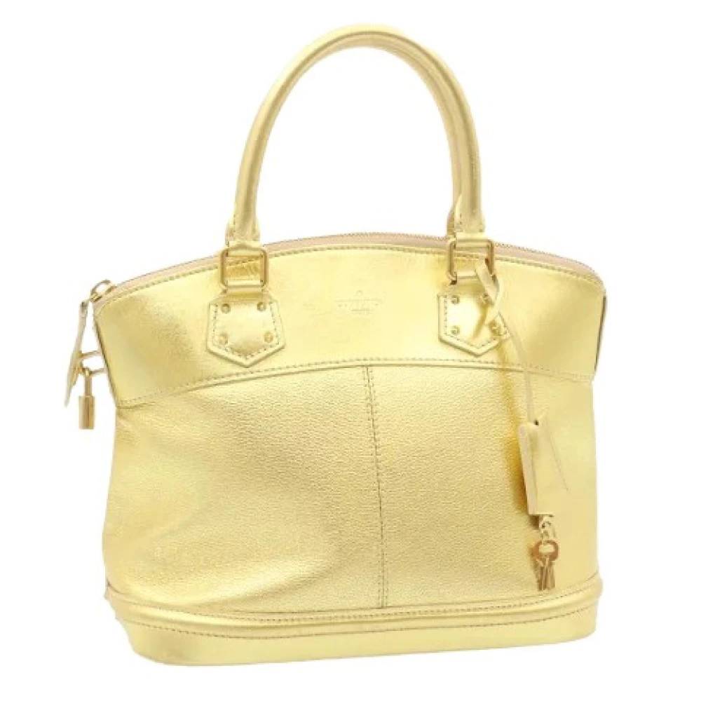 Louis Vuitton Vintage Pre-owned Suhali Lockit PM Håndtaske - Vintage - Dame - Gul - ONE SIZE - Uld
