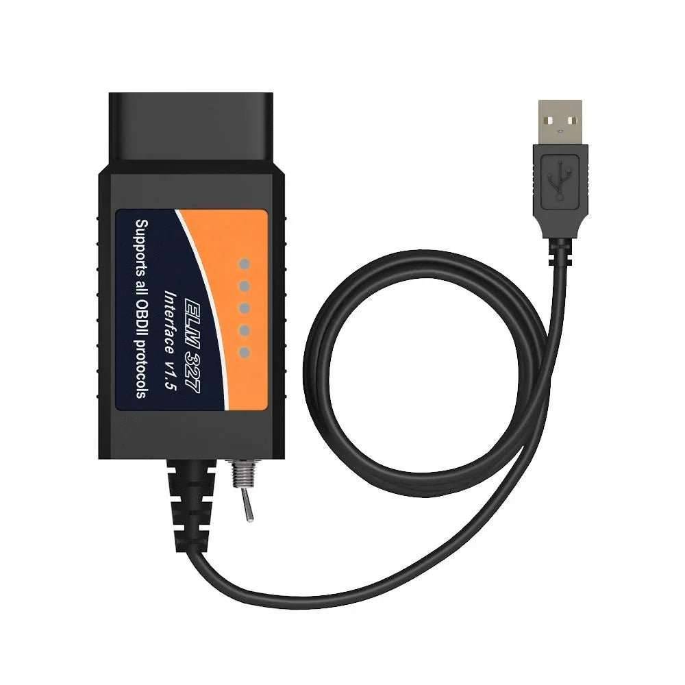 ELM327 USB Diagnoskabel med Switch – HS-CAN & MS-CAN – För FORScan