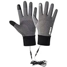 Heated Winter Gloves Warmers, Ski Heated Gloves USB Hand Warmer Gloves, Touchscreen Heated Warm Sports Outdoor Gloves, Heated Motorbike Gloves, Winter Gloves Skiing, Easy To Use, Portable for Adults