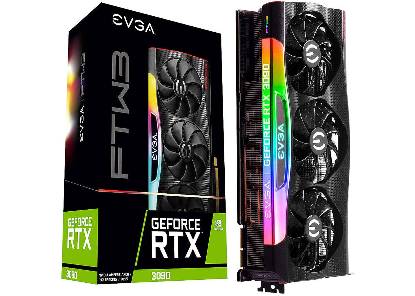 NVIDIA EVGA GeForce RTX 3090 FTW3 GAMING 24GB Graphics Card (24G-P5-3985-KR) - One Size (One Size)