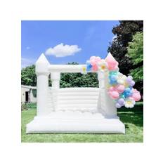White Inflatable Bounce House Jumper Bouncy Castle PVC Large Commercial Kids Jumping Bed with Blower
