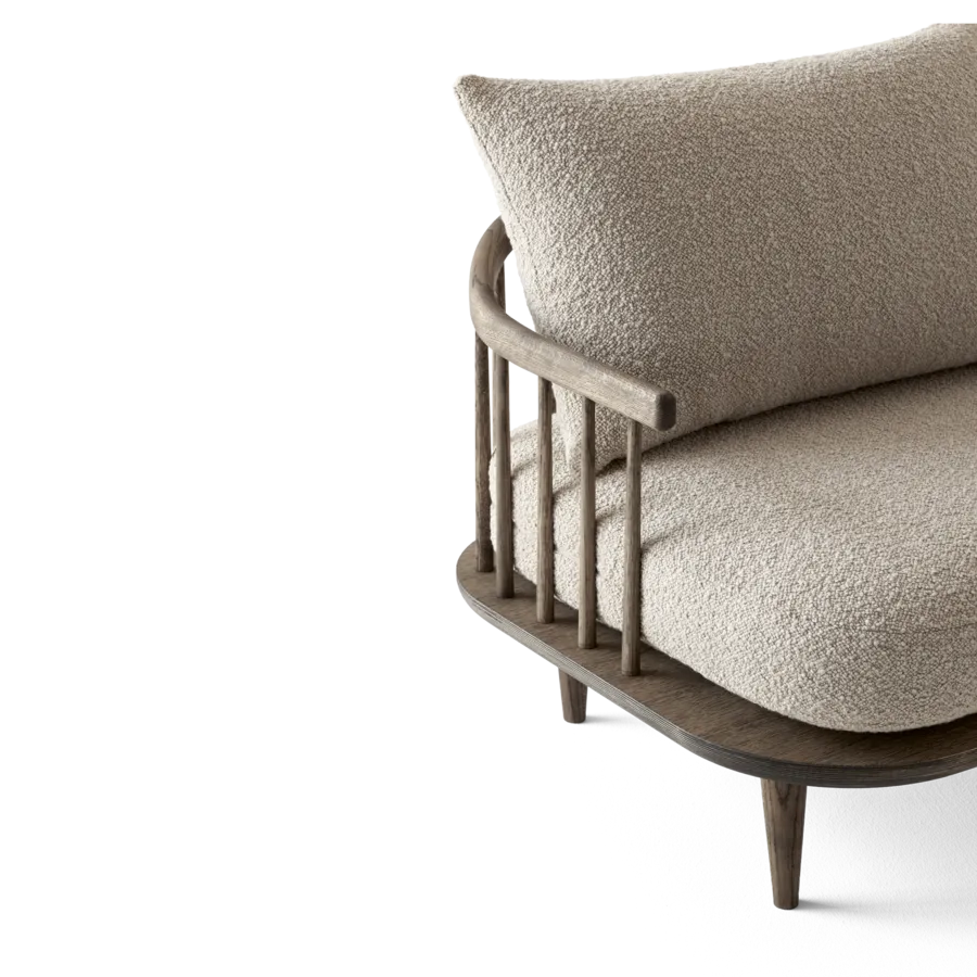 Fly sofa 3 pers SC12 fra &Tradition Røget olieret eg - Karakorum 003 - Jacobsen Plus