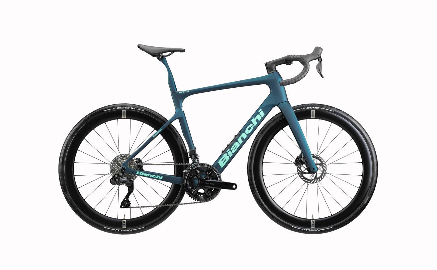 Bianchi Infinito Pro Racercykel Petrol green/CK16 Full Satin, Str. 47 - Grön (47)