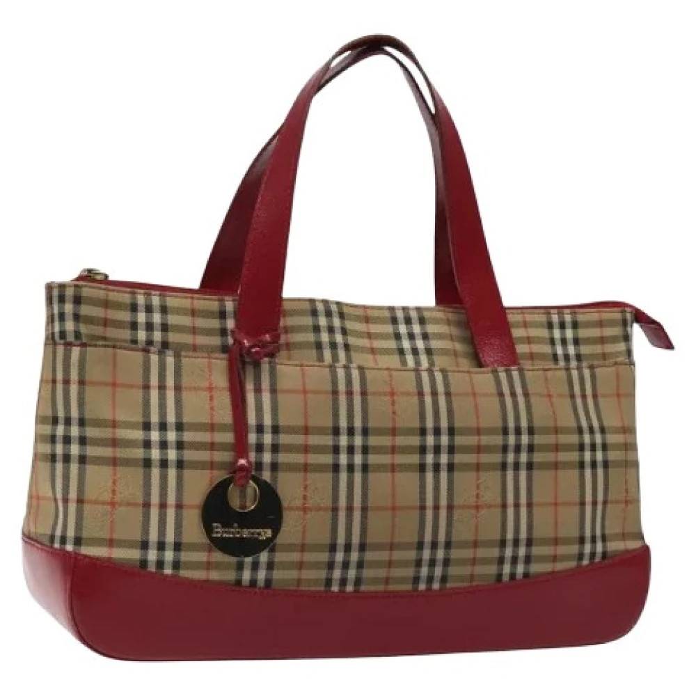 Burberry Vintage Pre-owned Vintage Håndtaske - Vintage - Dame - Beige - ONE SIZE - Uld