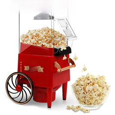 Popcorn Maker,Hot Air Popcorn Machine Vintage Tabletop Electric Popcorn Popper, Healthy and Quick