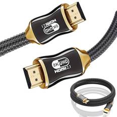 3m HDMI 2.1 Kabel - Ultra HD 8K - Guldpläterad