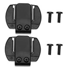 LT Easiyl 2 st motorcykelhjälm bluetooth headset intercom fäste Bluetooth intercom värdfäste monteringsklämma kompatibel med V6 V4-serien motorcykel intercom