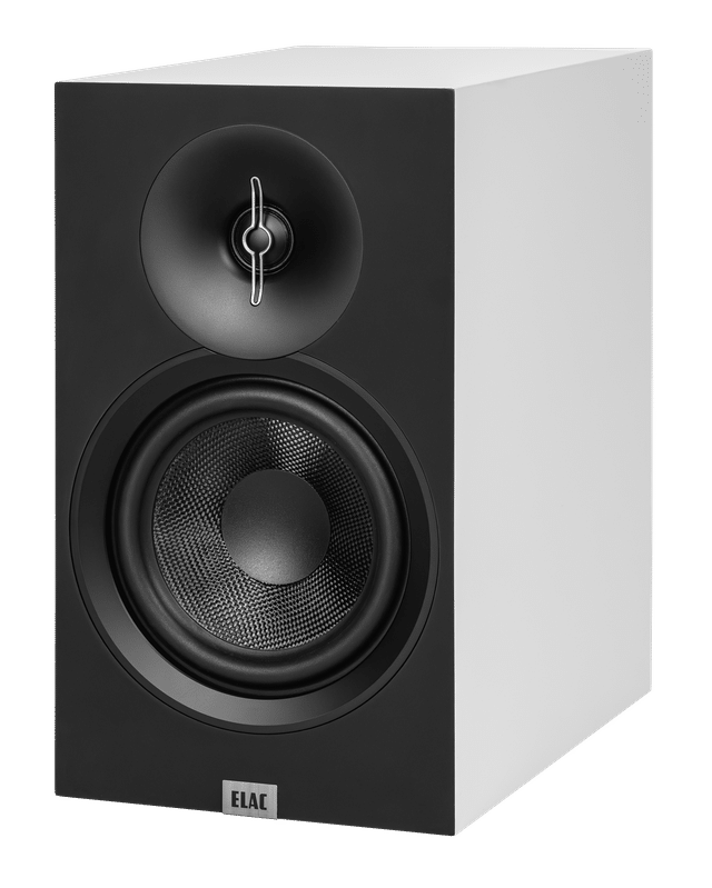 Elac Debut 3.0 B6.3 - Mattvit satinsvart frontbaffel - Stativhögtalare Mattvit/Satinsvart frontbaffel
