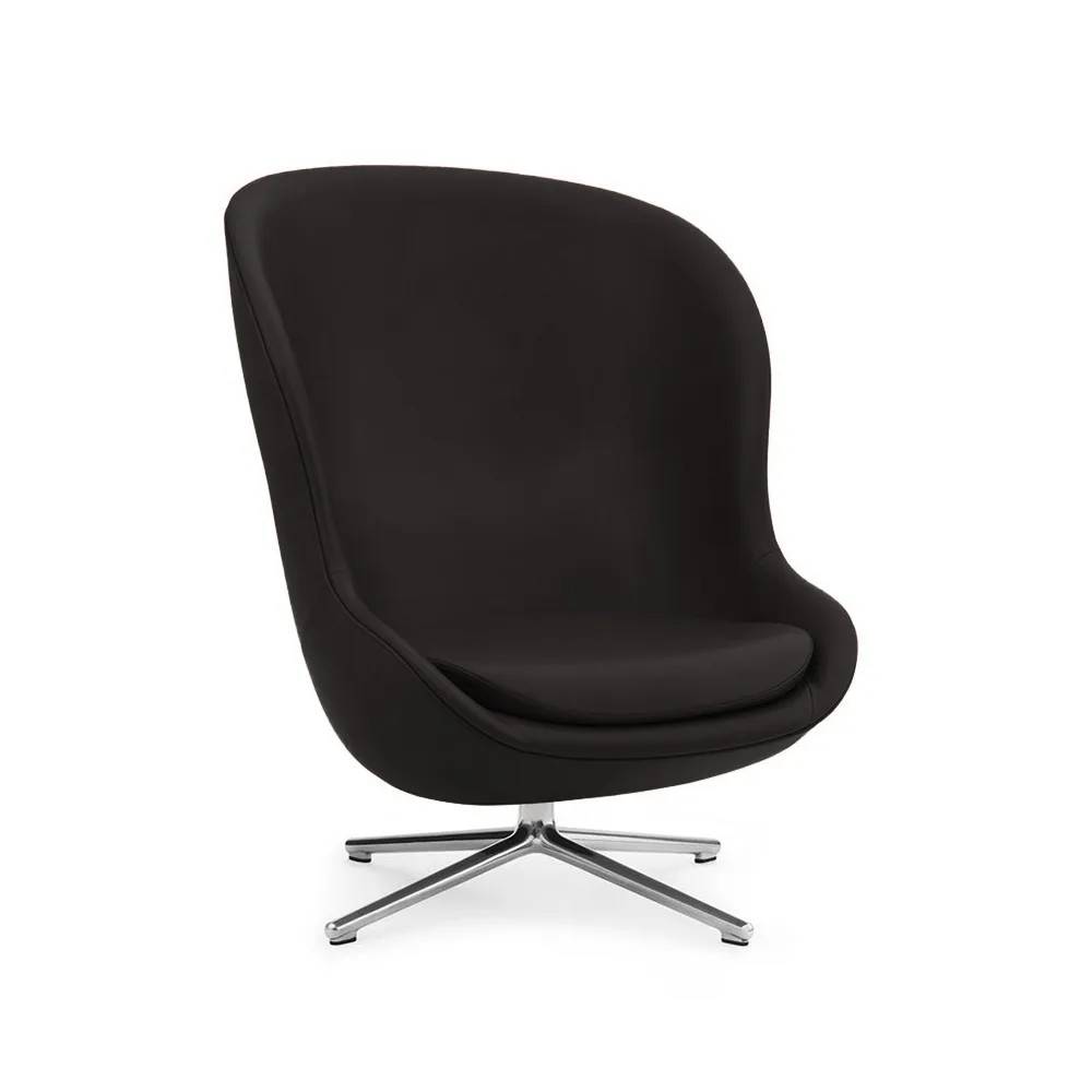Normann Copenhagen Hyg fåtölj Läder ultra 41580 antracit - Svart
