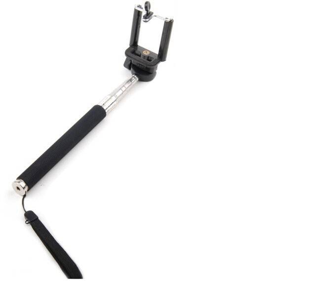 Stativ monopod selfie stick bluetooth med knapp selfie stick för android os för iphone 6 7 8 plus ios - Gul / Stick med klämma