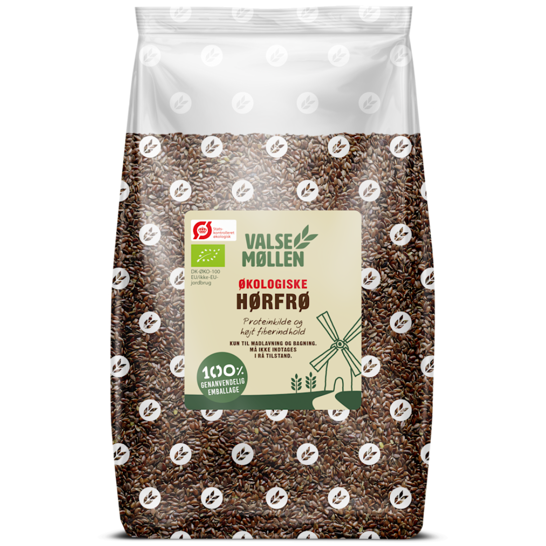 Valsemøllen Øko Hørfrø, 1 kg.