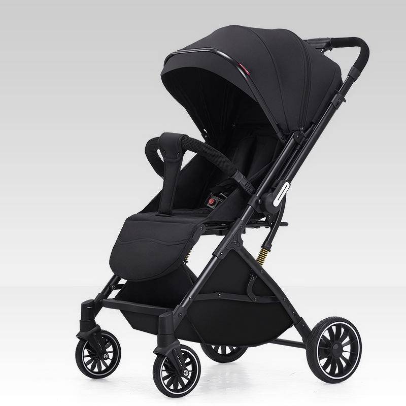 Lättviktshopfällbar Barnvagn med Hög Landskapsvy, Dubbelriktad, för Baby & Barn