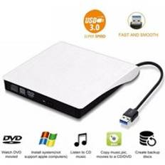 Yiwa extern slim usb 3.0 dvd-enhet dvd ± rw cd-rw brännare för pc laptop mac