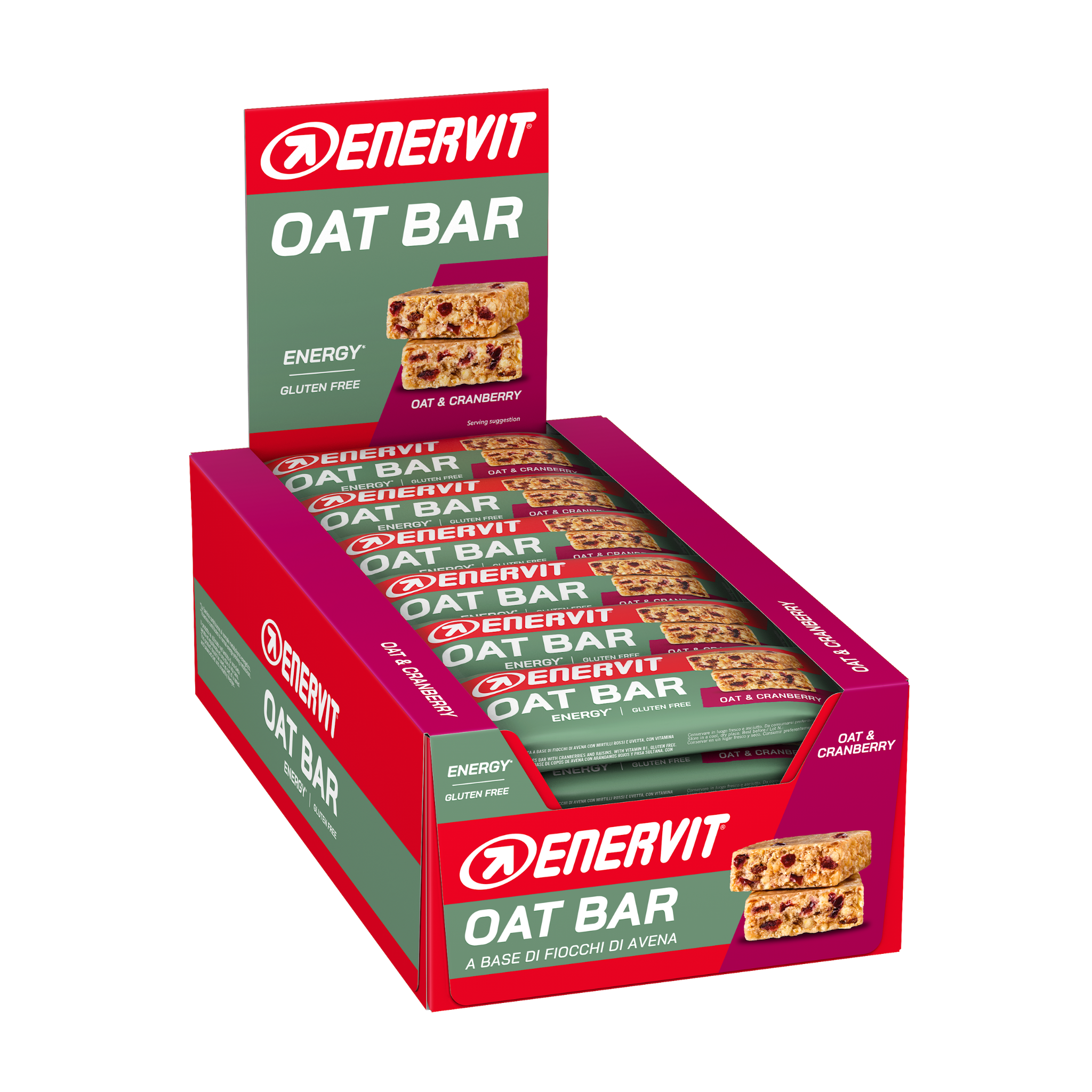 Enervit Sport Oat Bar Tranebær 25x50g