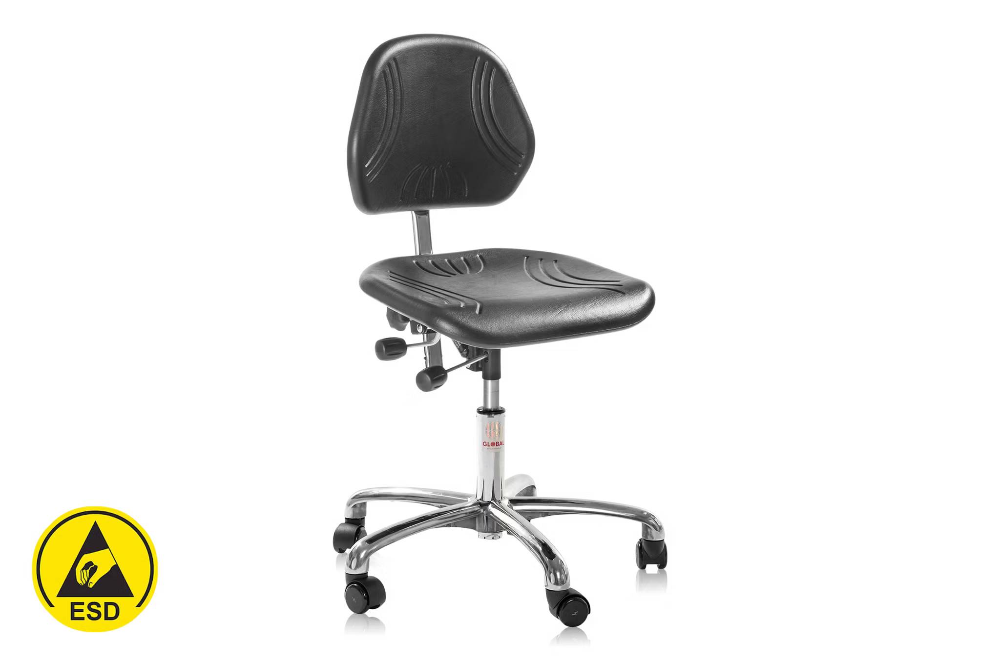 Arbetsstol Comfort ESD låg, 3-570-8