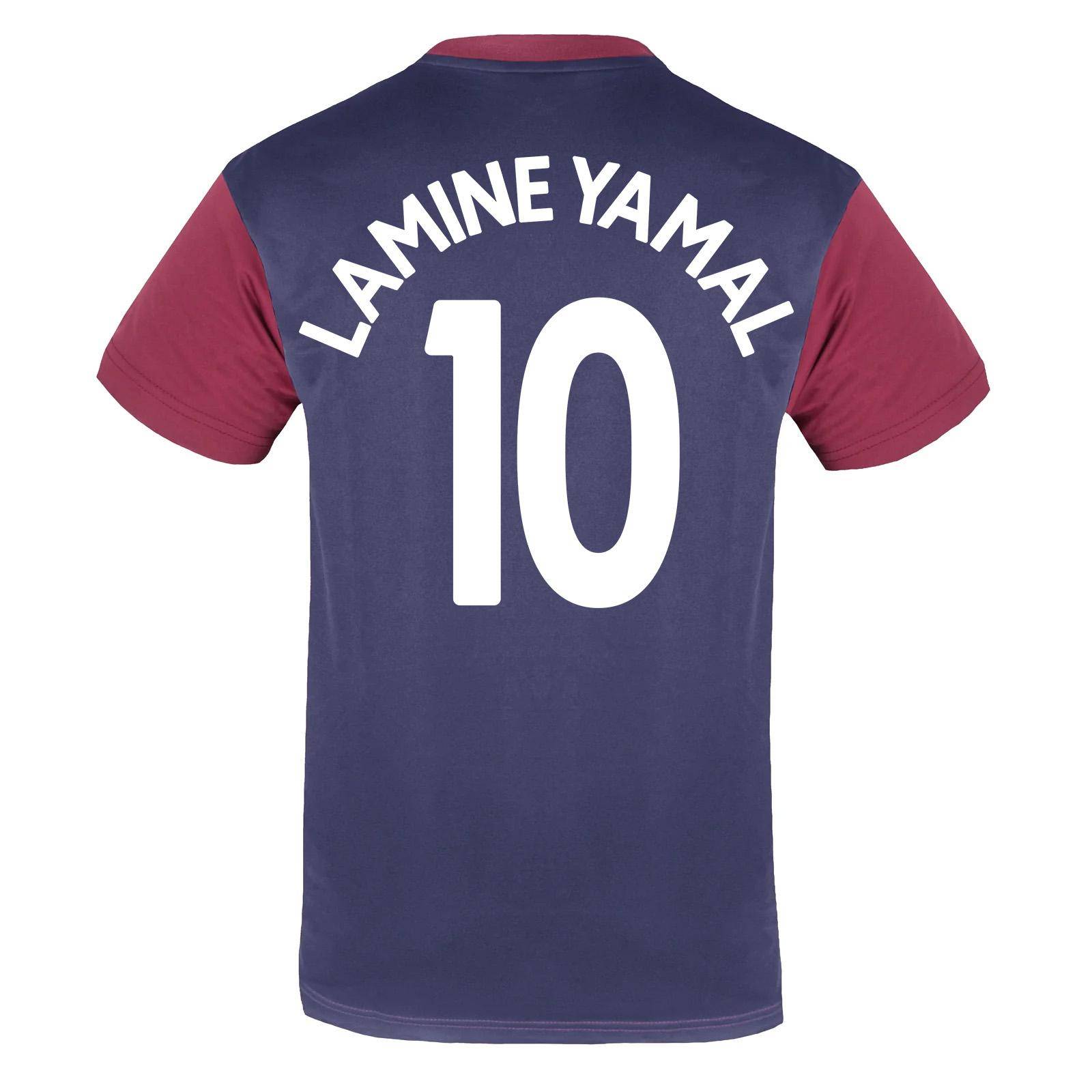 FC Barcelona Mens Lamine Yamal 10 Polyester T-Shirt XL