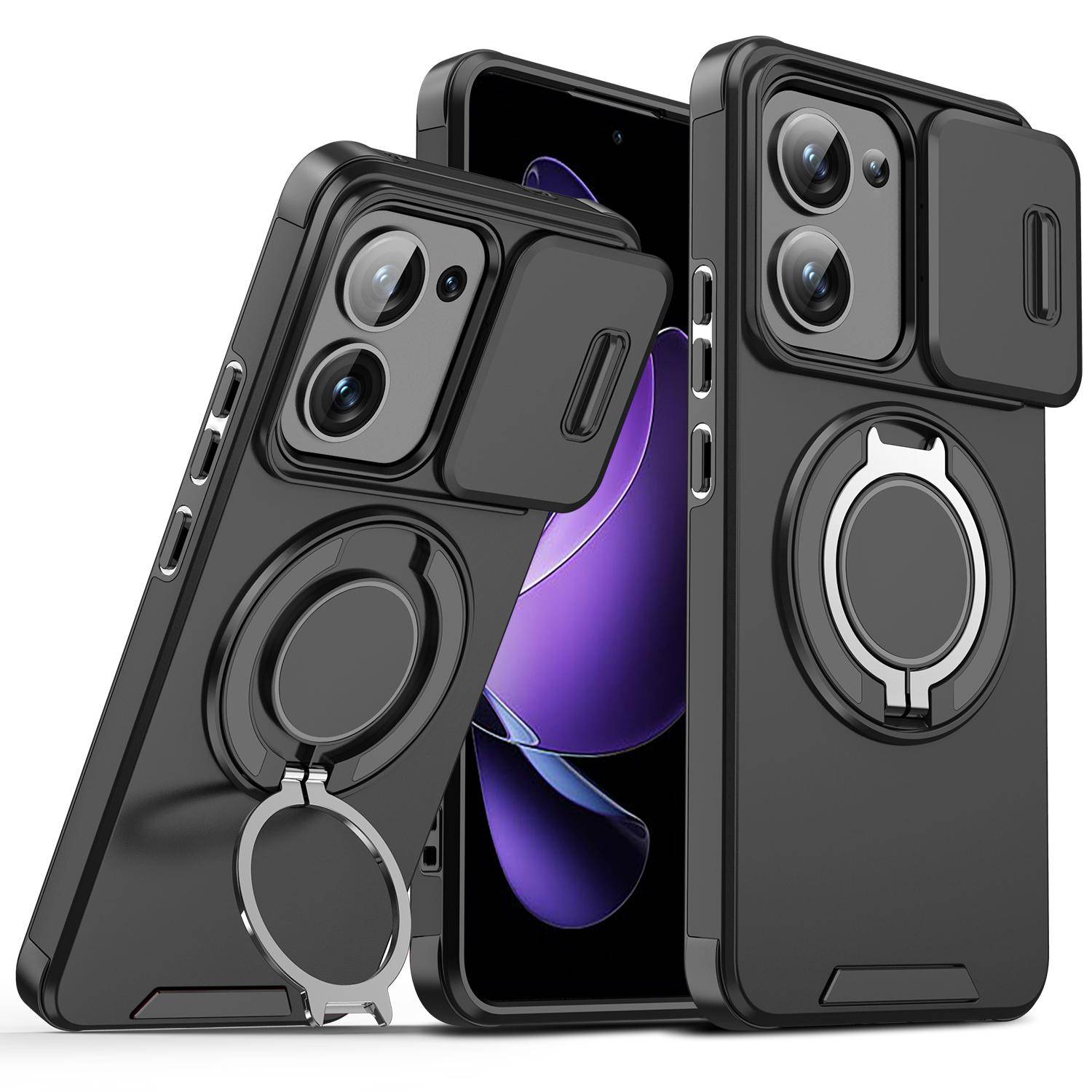 För Xiaomi Redmi A7 Fodral Redmi A7Pro Skydd Redmi A7 Pro Magnetisk Ring Pansar Skydd för Kamerans Lins Magsafe Trådlös Laddning Cover