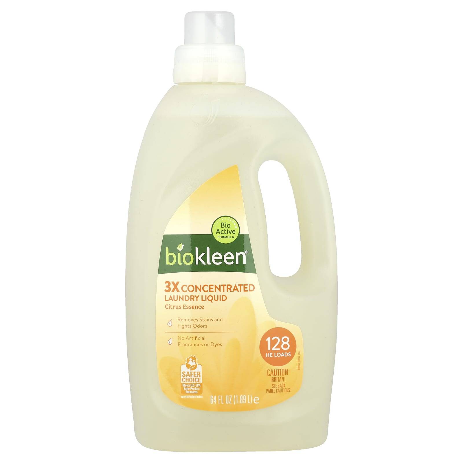 Laundry Detergent Liquid, Citrus Essence, 64 fl oz (1.89 L)