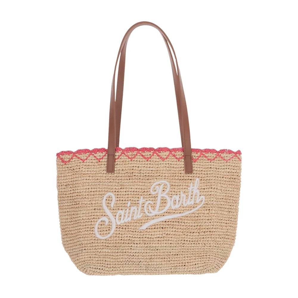 MC2 Saint Barth Rafiya Shopping Bag - Tasker - Dame - Beige - ONE SIZE -